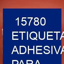 15780 Etiquetas adhesivas para impresión a gran escala