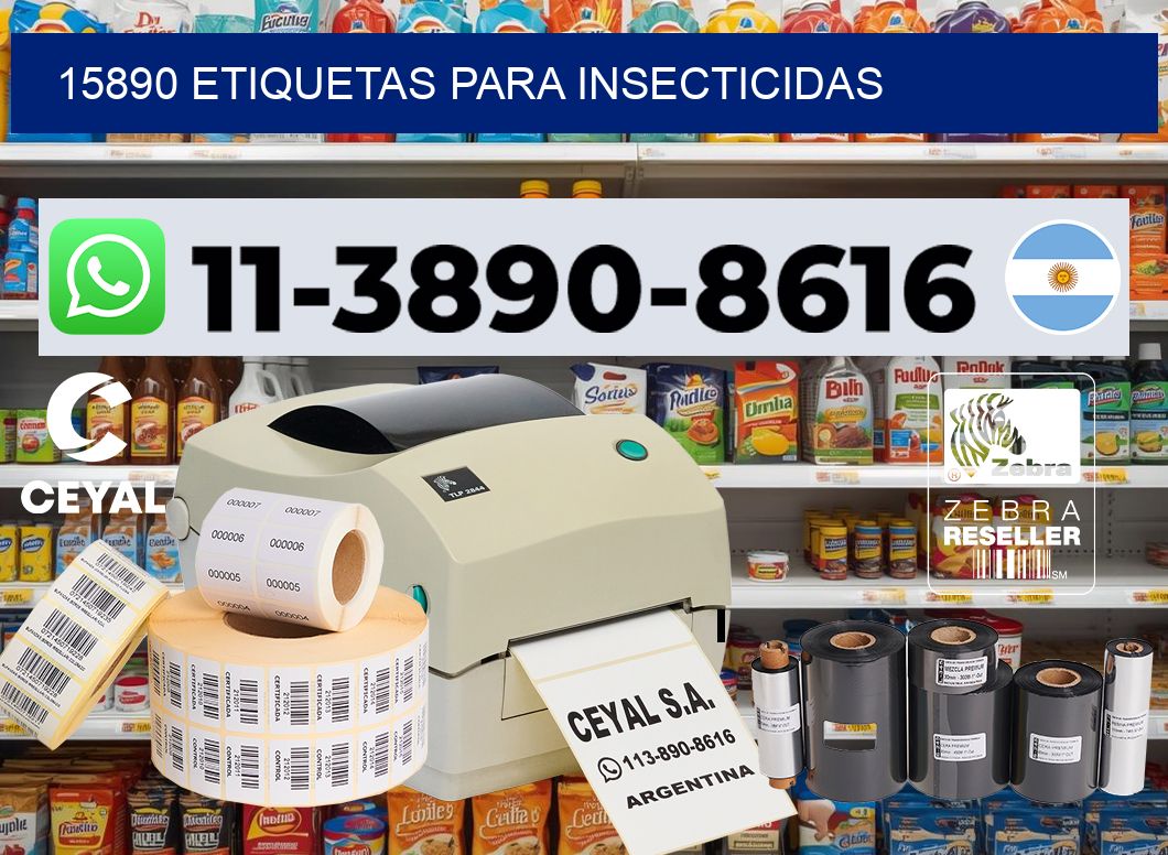 15890 Etiquetas para insecticidas