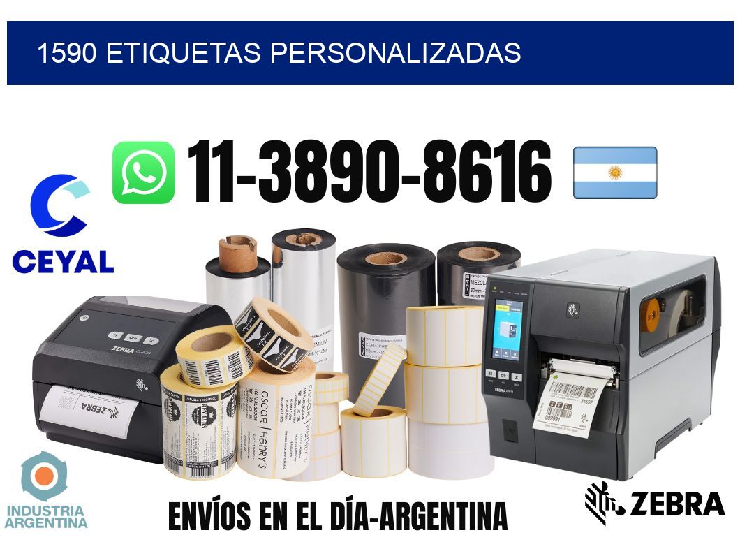 1590 etiquetas personalizadas