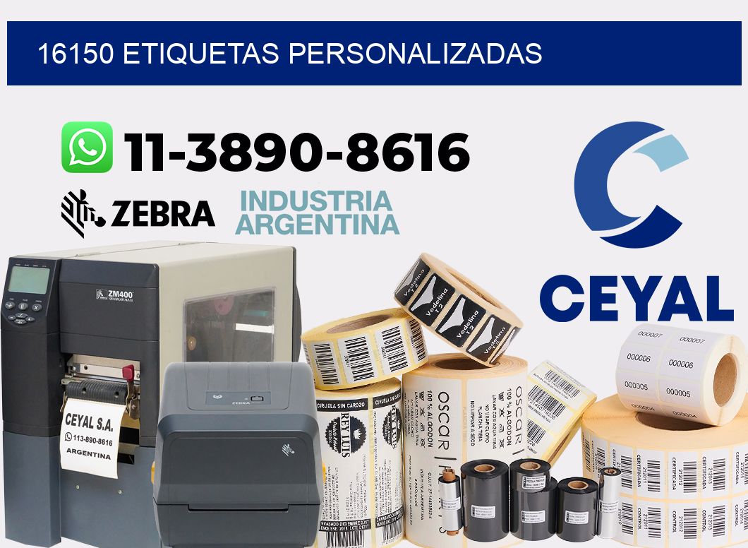 16150 etiquetas personalizadas