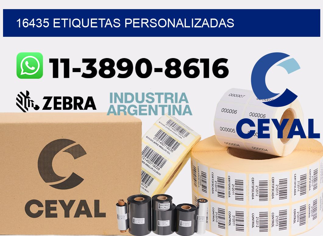 16435 etiquetas personalizadas