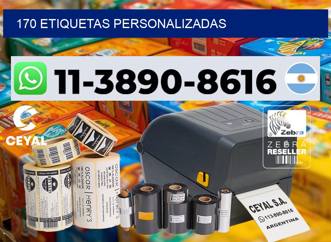 170 etiquetas personalizadas