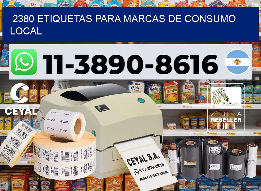 2380 Etiquetas para marcas de consumo local