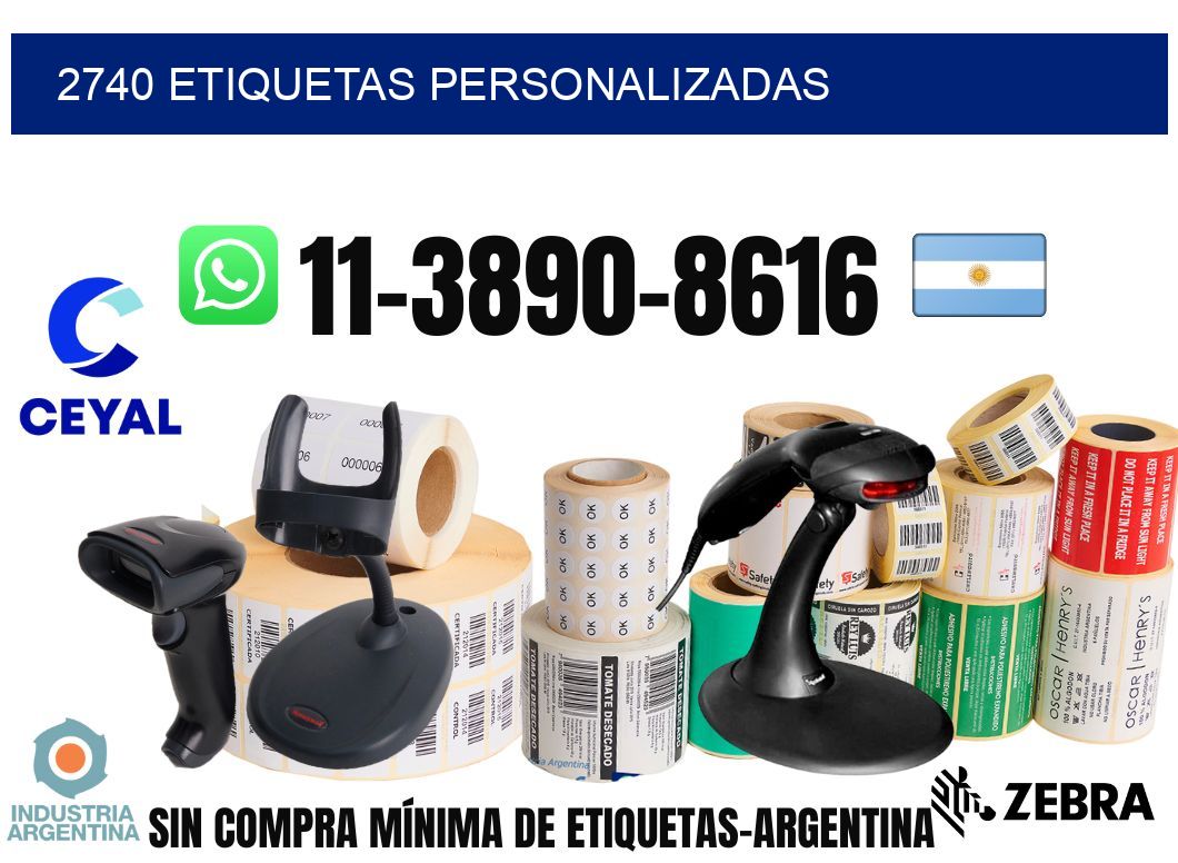 2740 etiquetas personalizadas