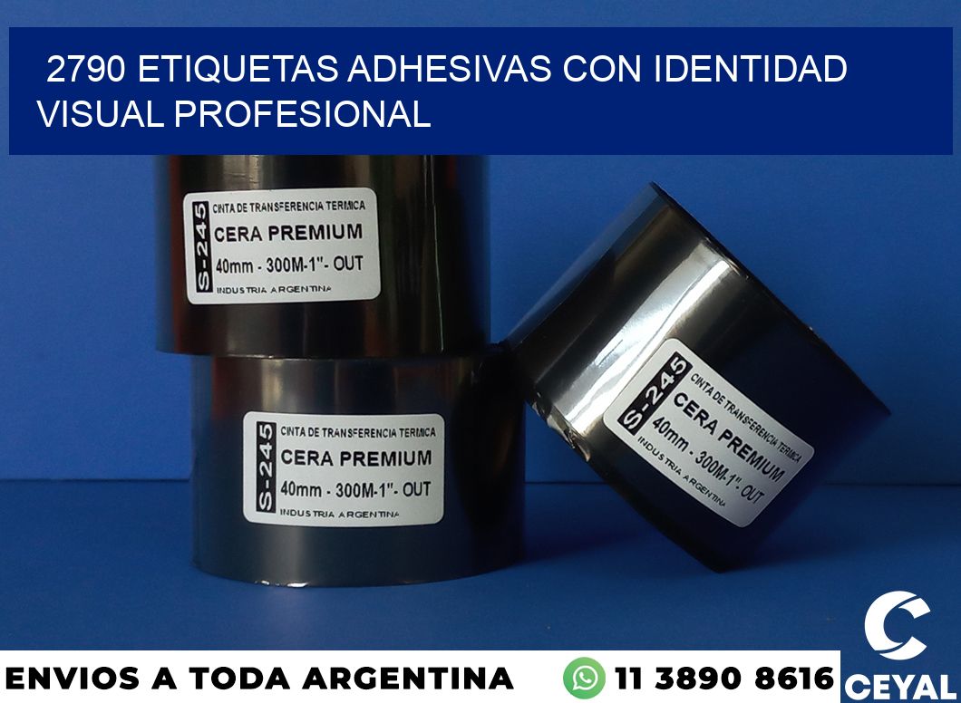 2790 Etiquetas adhesivas con identidad visual profesional