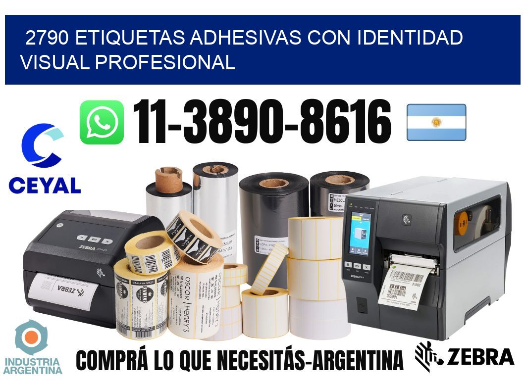2790 Etiquetas adhesivas con identidad visual profesional