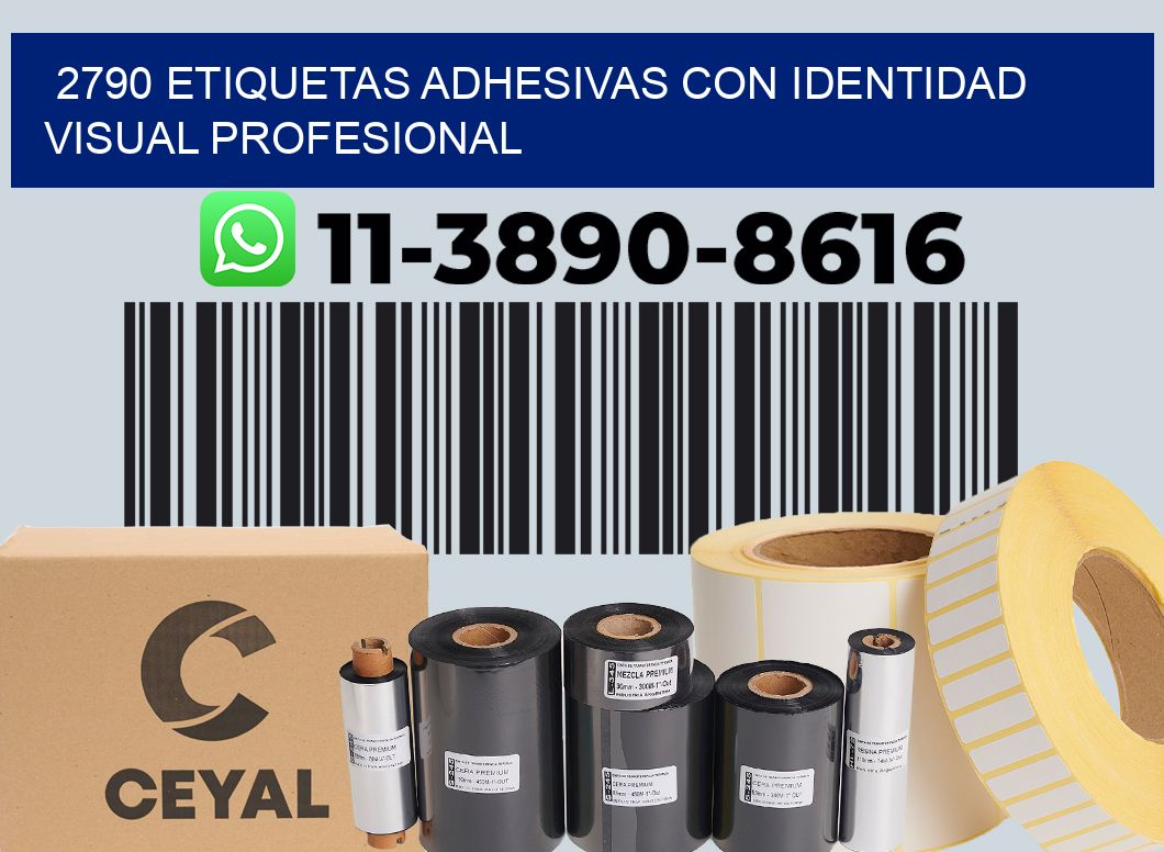2790 Etiquetas adhesivas con identidad visual profesional