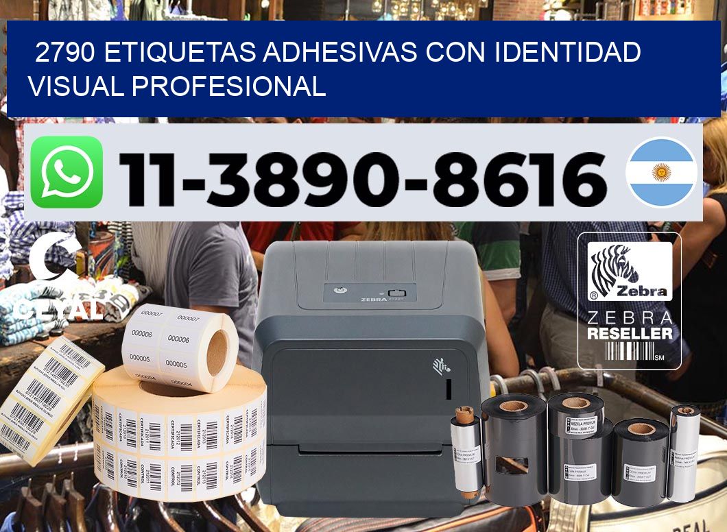 2790 Etiquetas adhesivas con identidad visual profesional