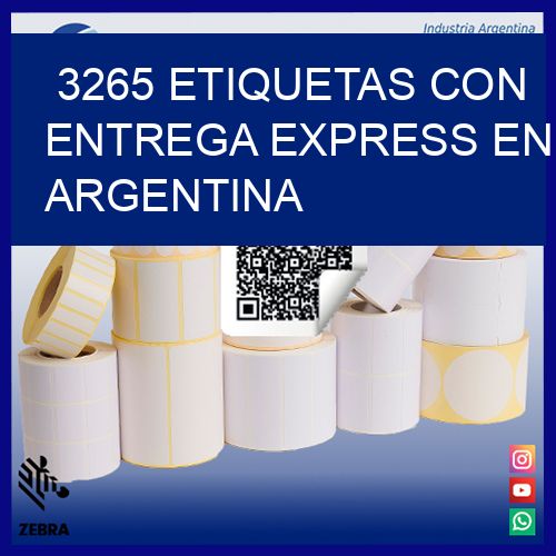 3265 Etiquetas con entrega express en Argentina