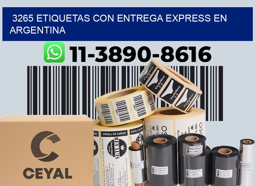 3265 Etiquetas con entrega express en Argentina