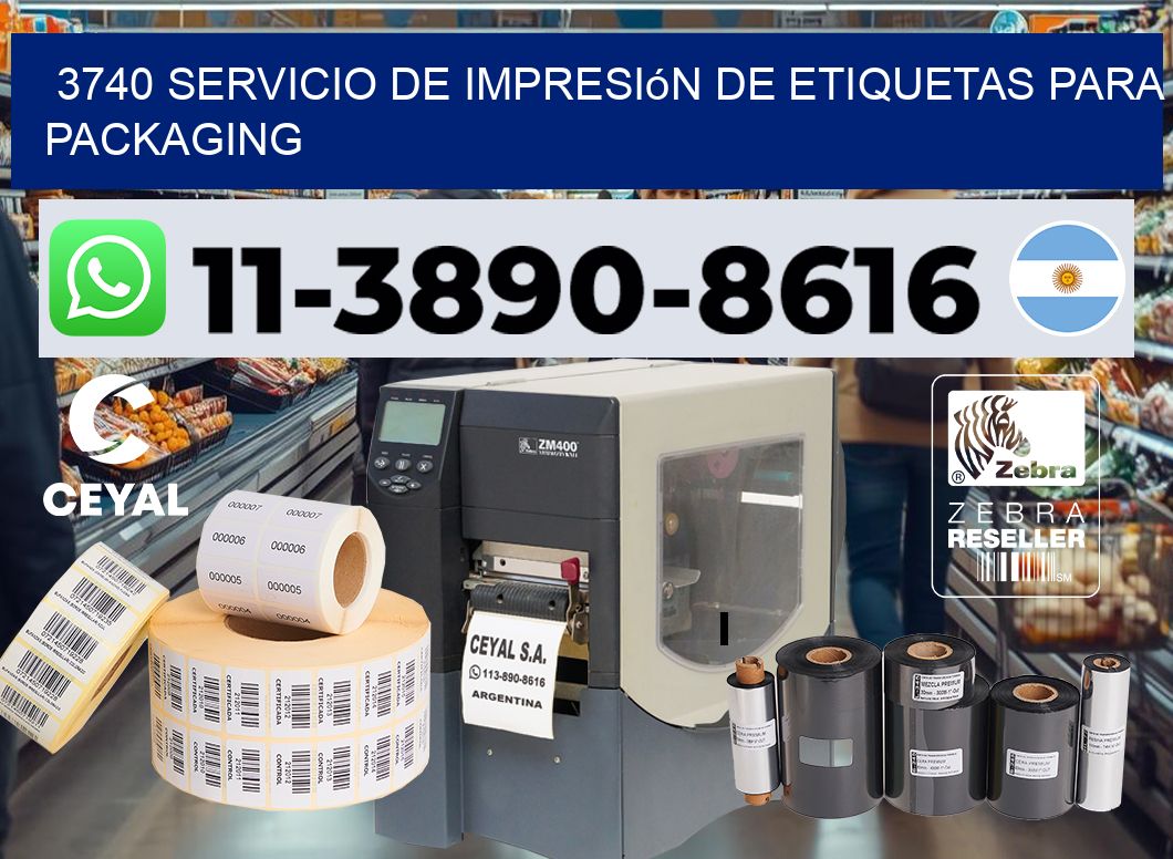 3740 Servicio de impresión de etiquetas para packaging
