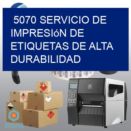 5070 Servicio de impresión de etiquetas de alta durabilidad
