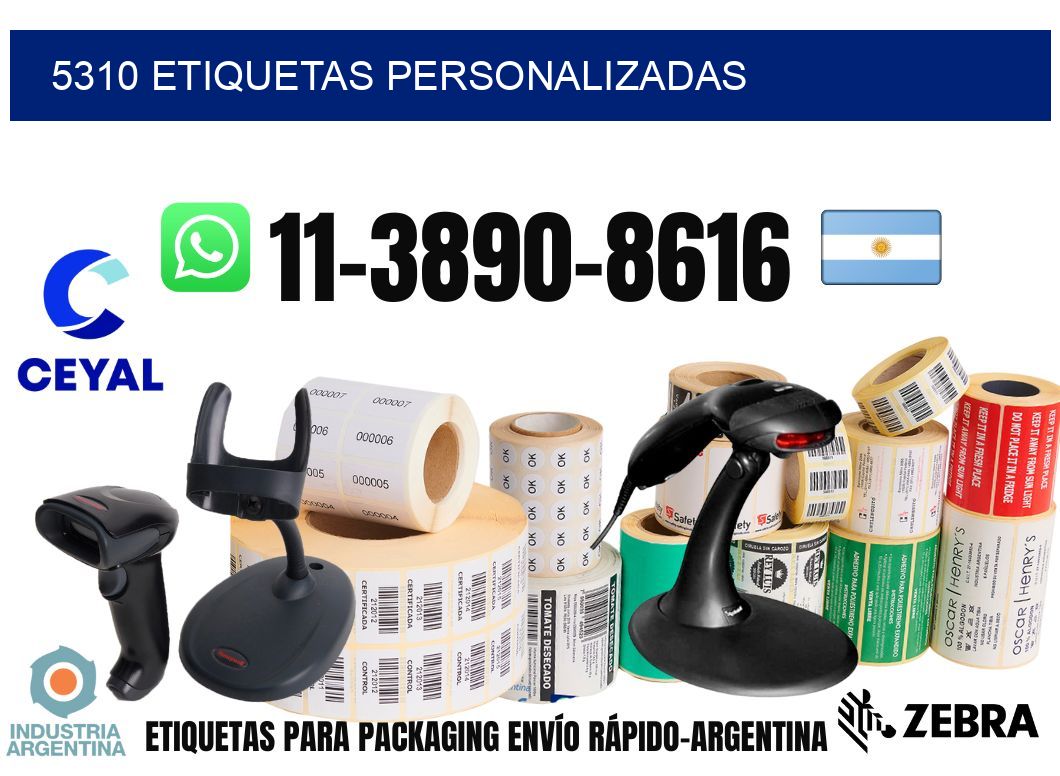 5310 etiquetas personalizadas