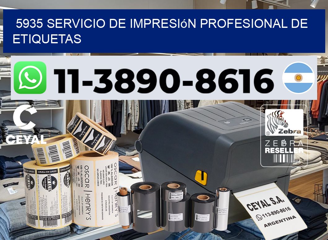 5935 Servicio de impresión profesional de etiquetas