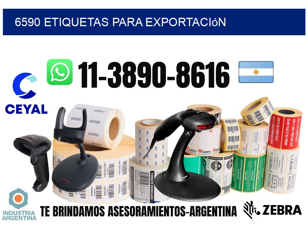 6590 Etiquetas para exportación