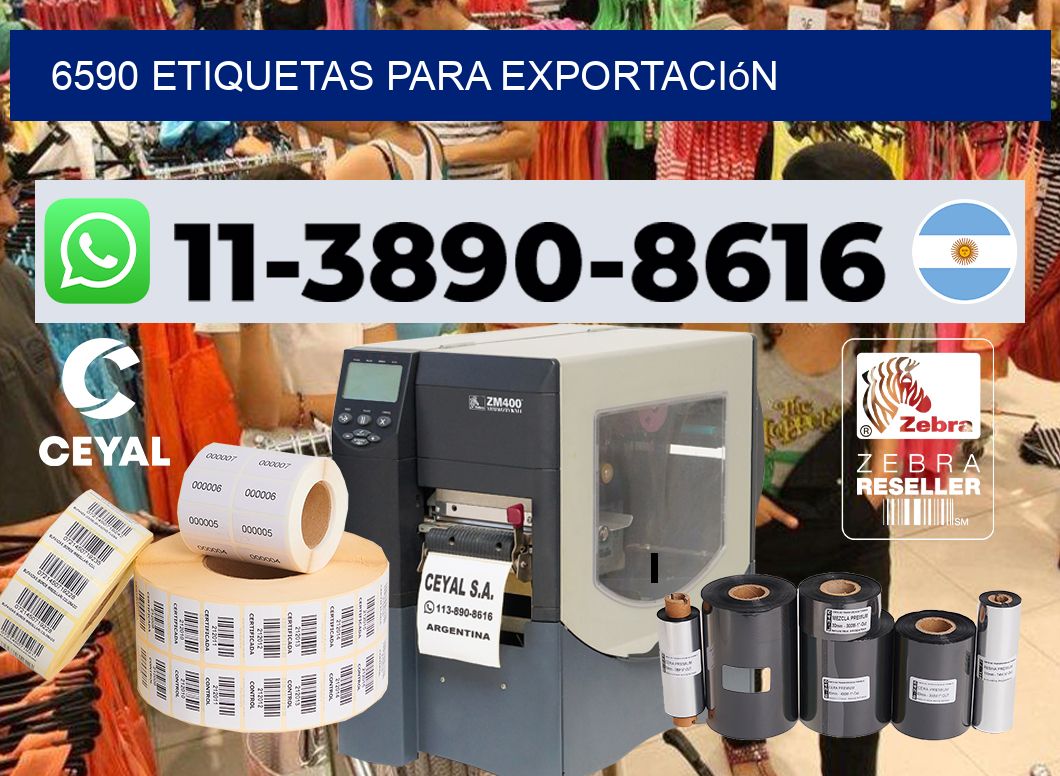 6590 Etiquetas para exportación