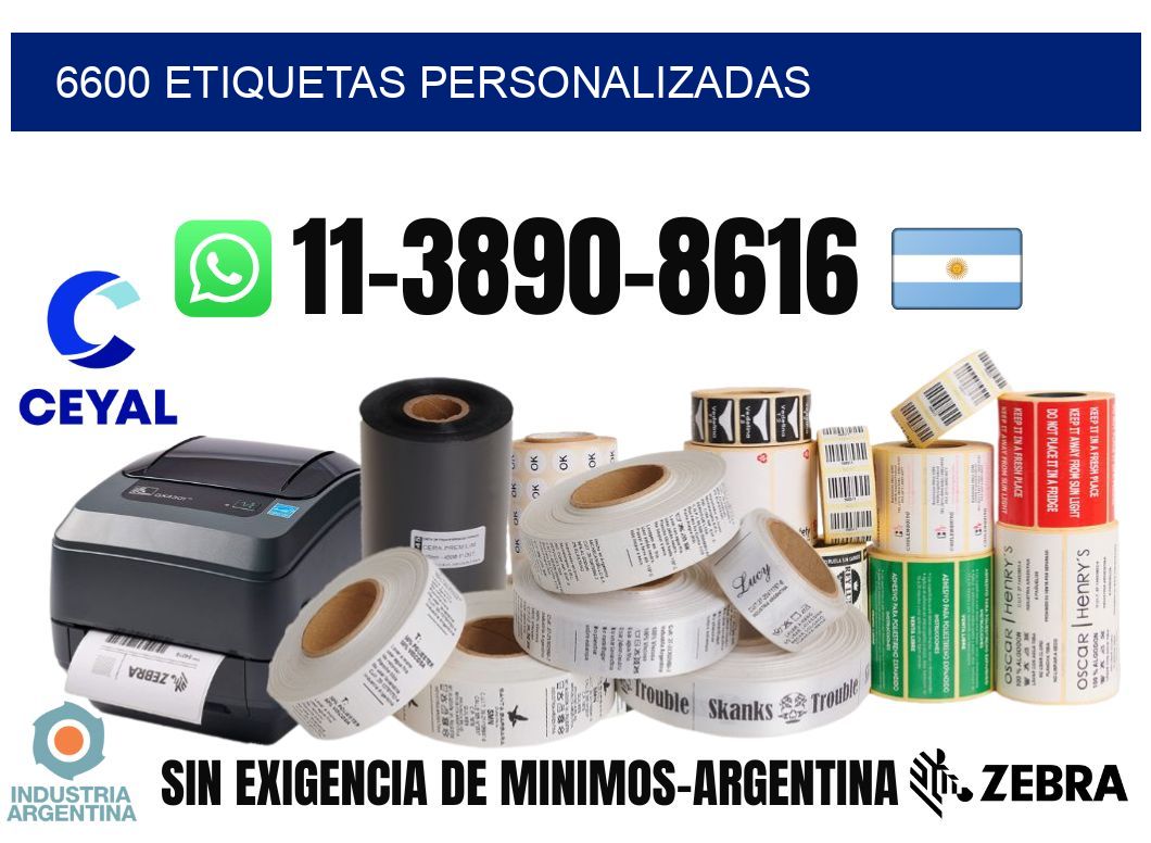 6600 etiquetas personalizadas