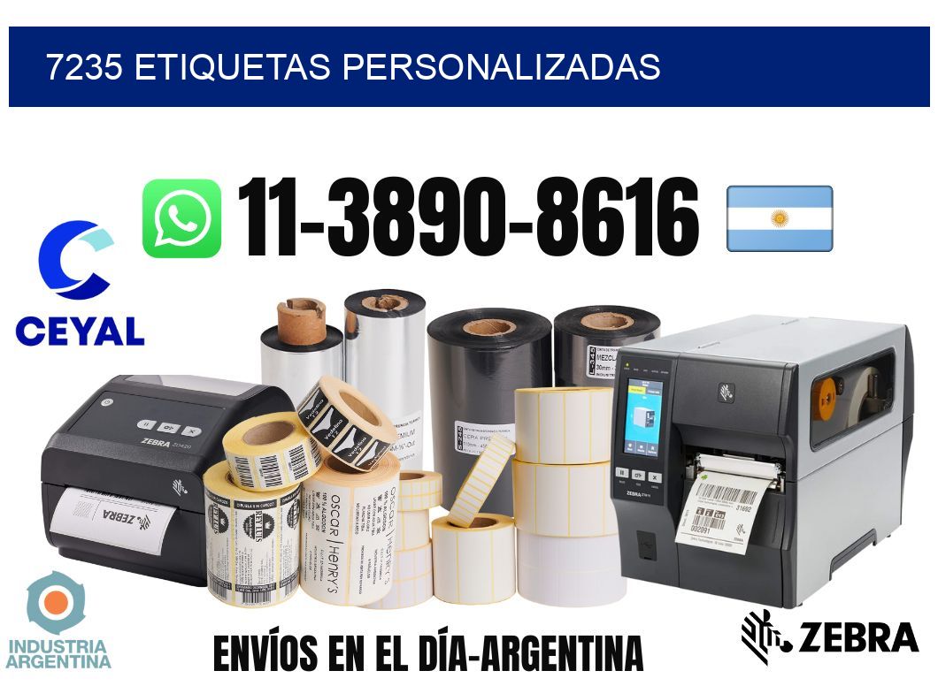 7235 etiquetas personalizadas