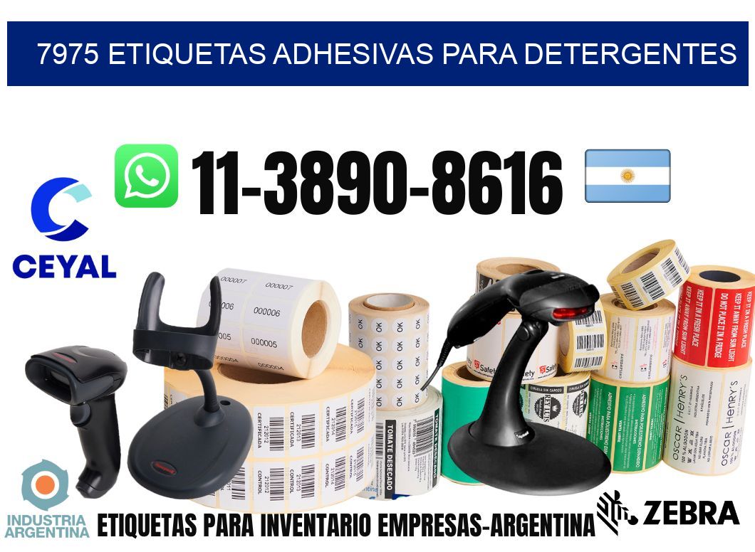 7975 Etiquetas adhesivas para detergentes
