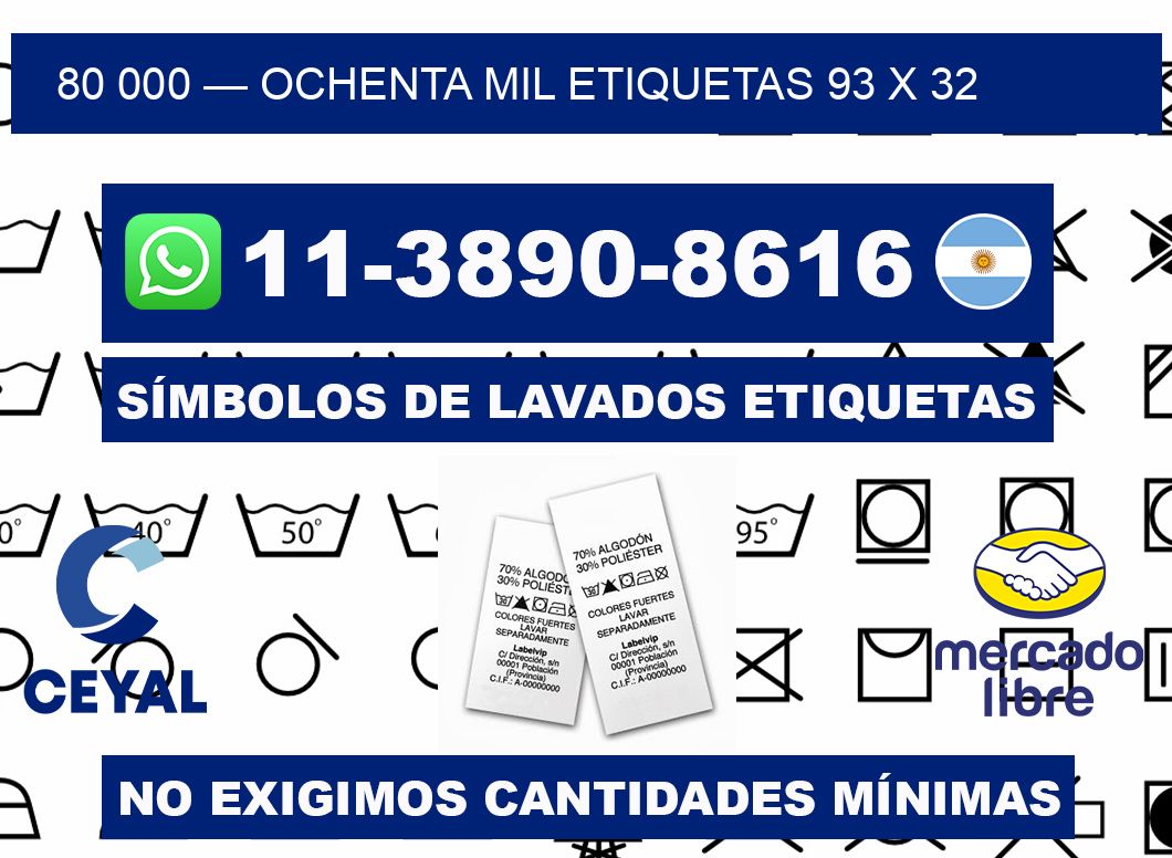 80 000 — ochenta mil etiquetas 93 x 32