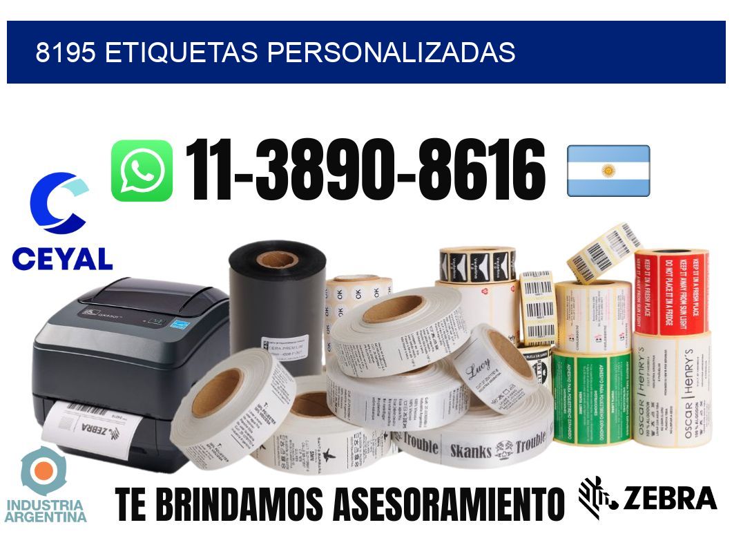 8195 etiquetas personalizadas