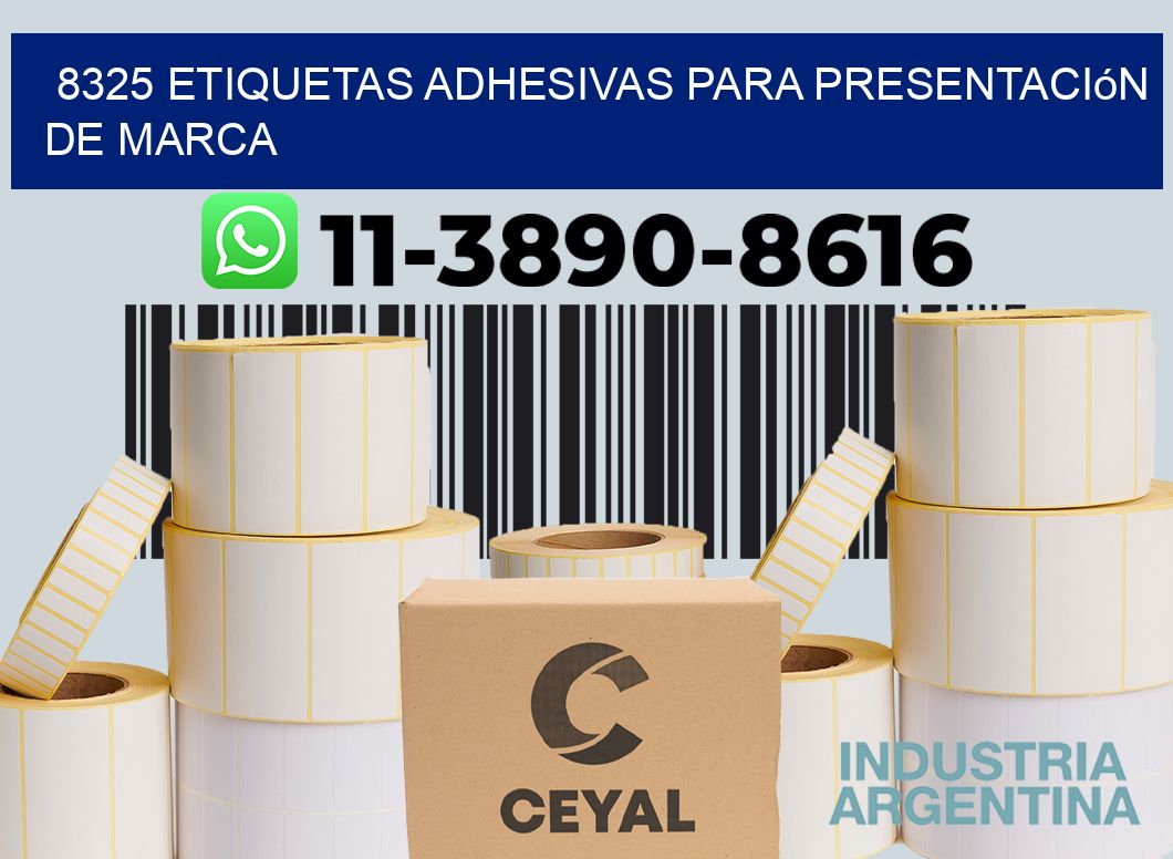 8325 Etiquetas adhesivas para presentación de marca