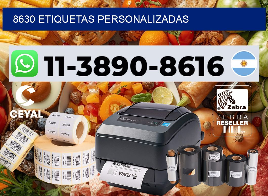 8630 etiquetas personalizadas
