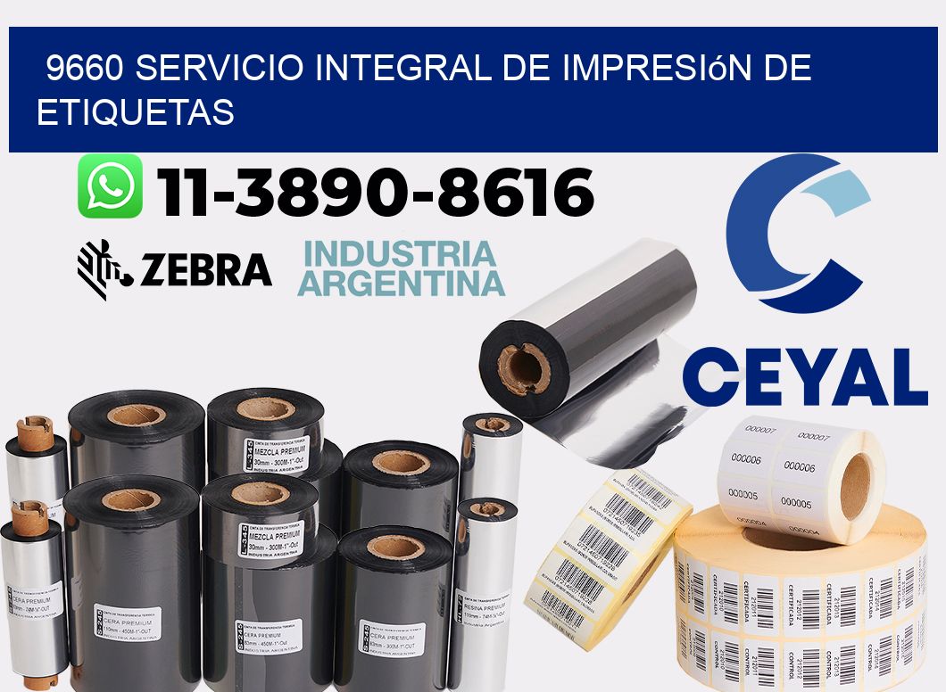 9660 Servicio integral de impresión de etiquetas