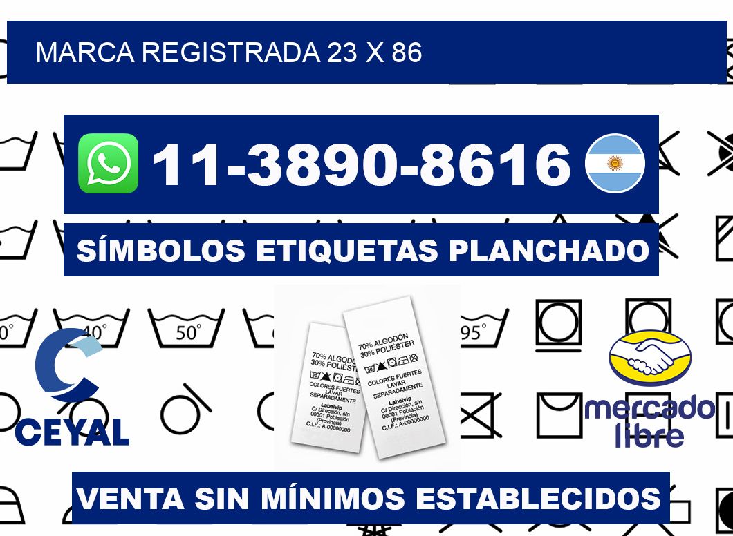 Marca registrada 23 x 86