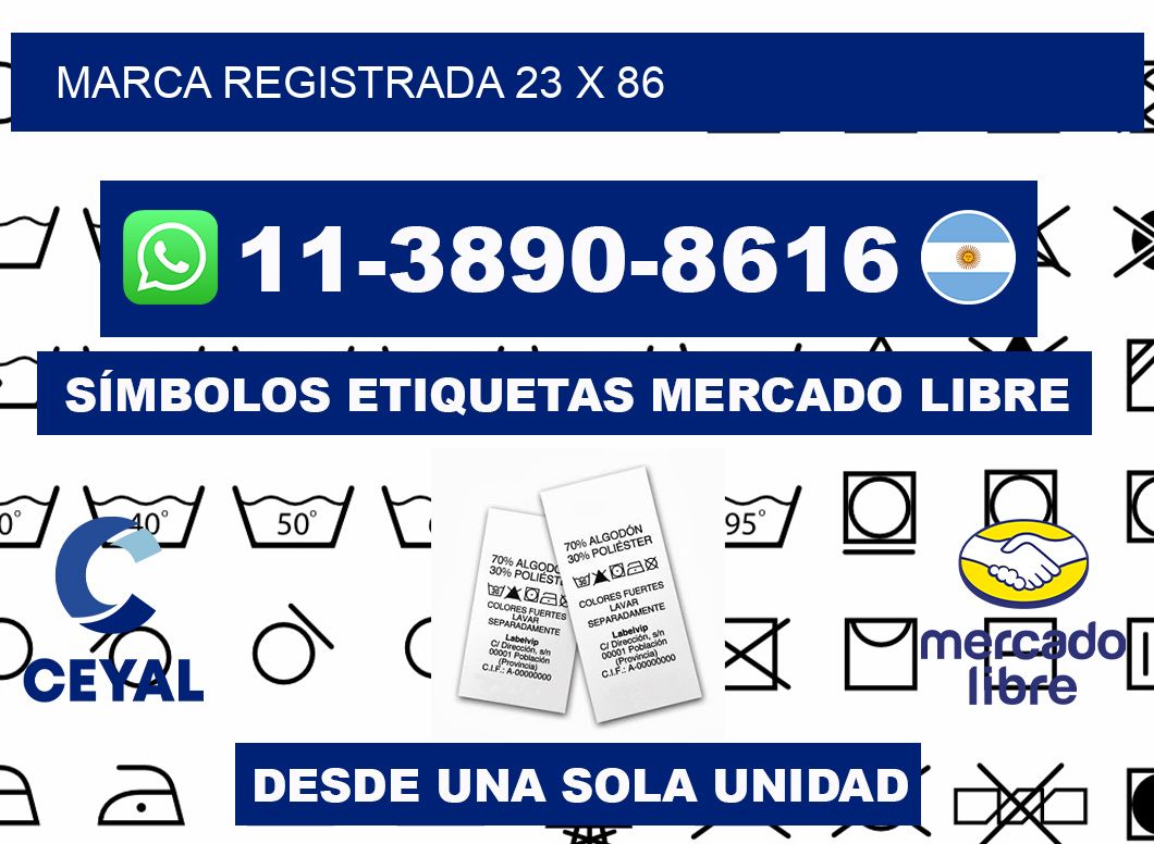 Marca registrada 23 x 86
