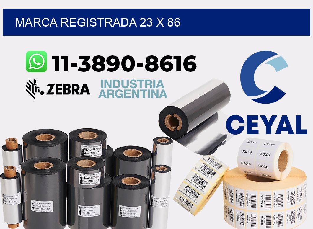 Marca registrada 23 x 86
