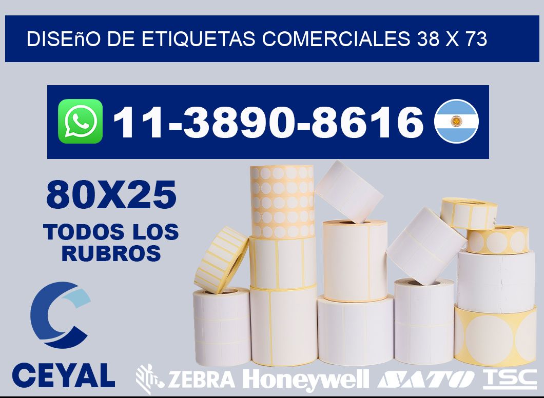 diseño de etiquetas comerciales 38 x 73