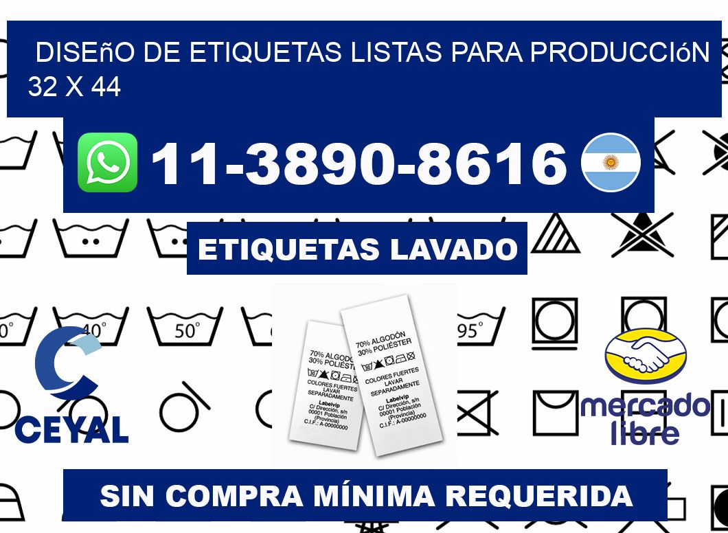 diseño de etiquetas listas para producción 32 x 44