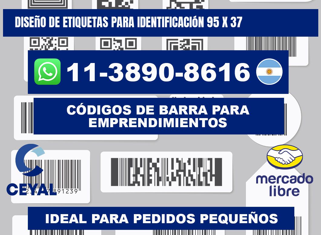 diseño de etiquetas para identificación 95 x 37