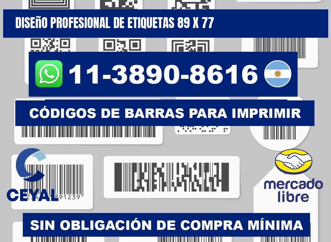 diseño profesional de etiquetas 89 x 77