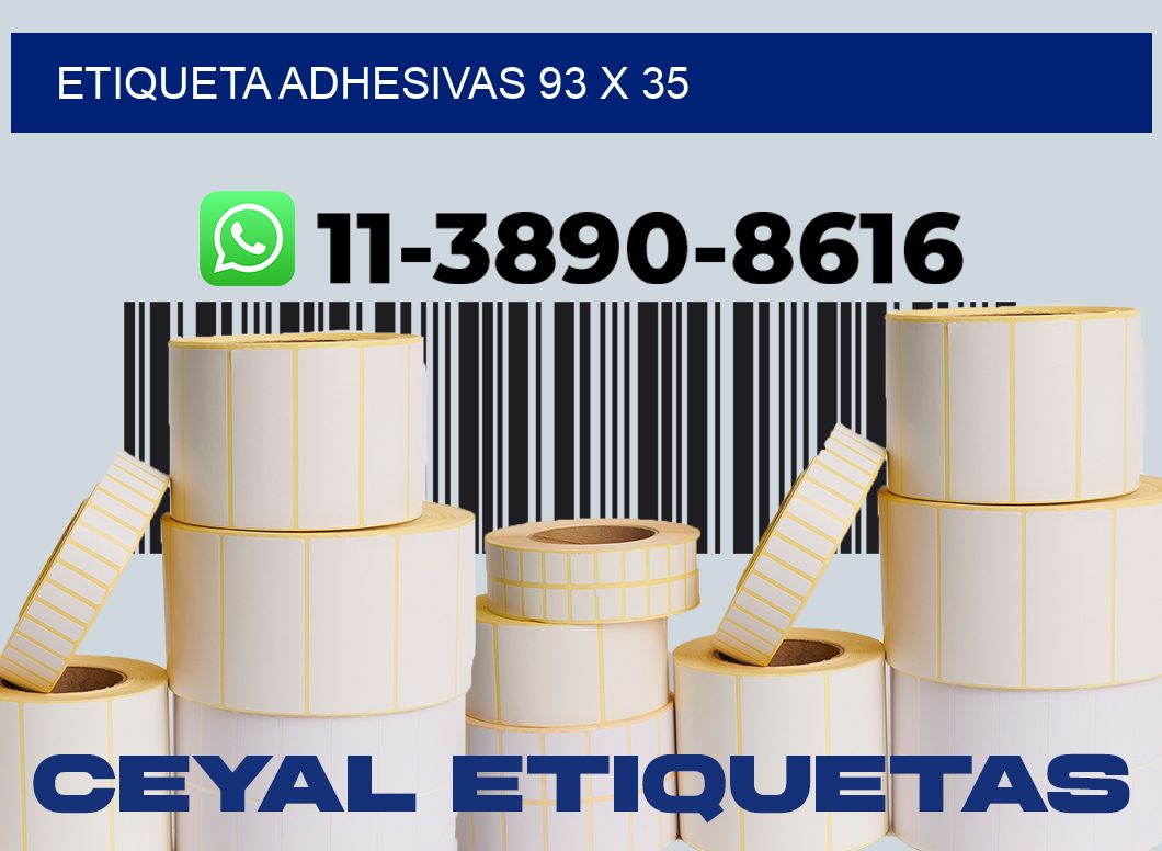 etiqueta adhesivas 93 x 35