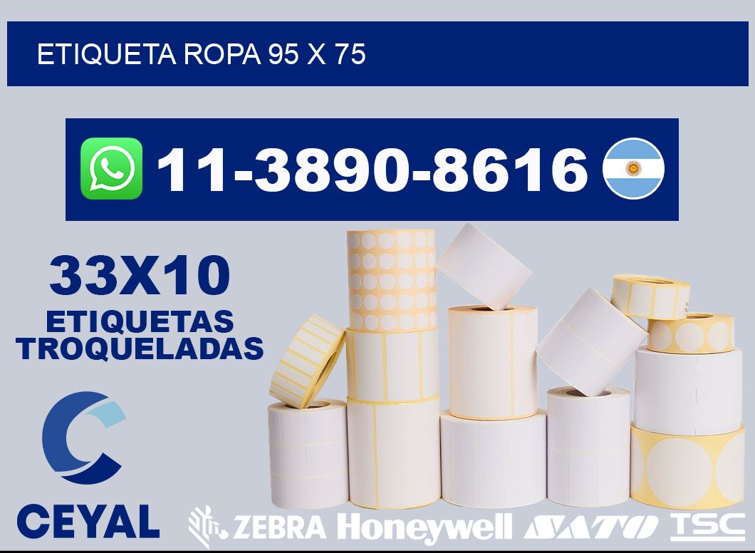 etiqueta ropa 95 x 75