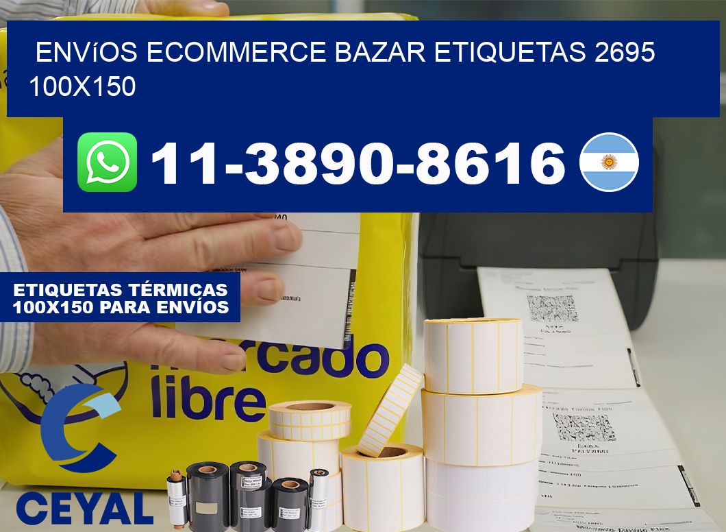 Envíos Ecommerce bazar etiquetas 2695 100×150