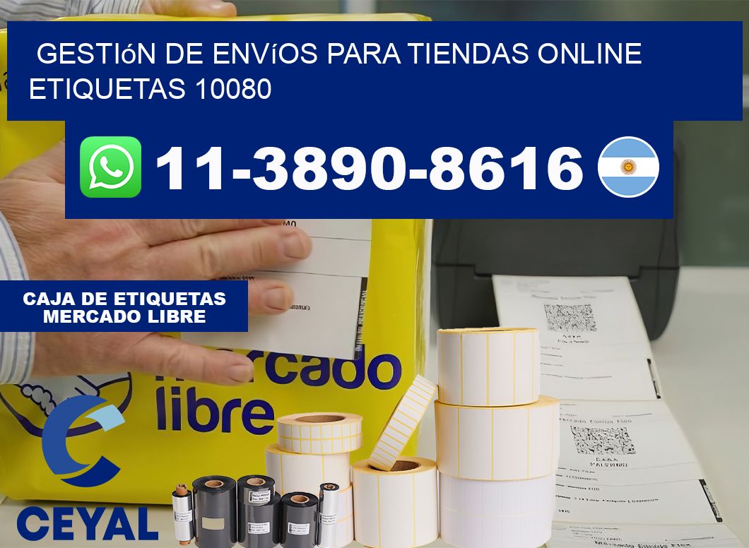 Gestión de envíos para tiendas online  etiquetas 10080