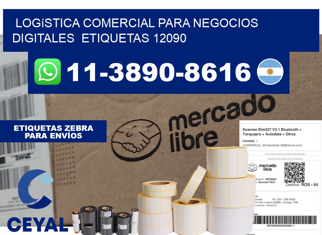 Logística comercial para negocios digitales etiquetas 12090