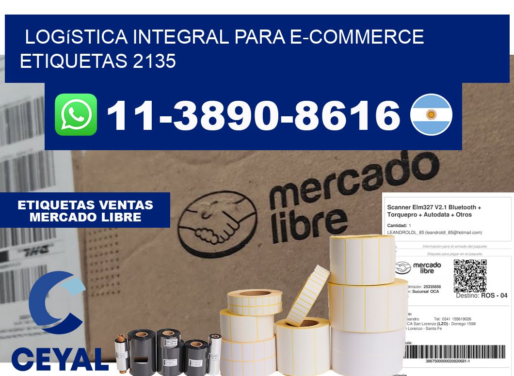 Logística integral para e-commerce  etiquetas 2135