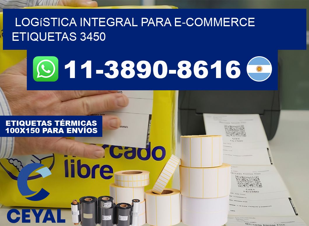 Logística integral para e-commerce  etiquetas 3450