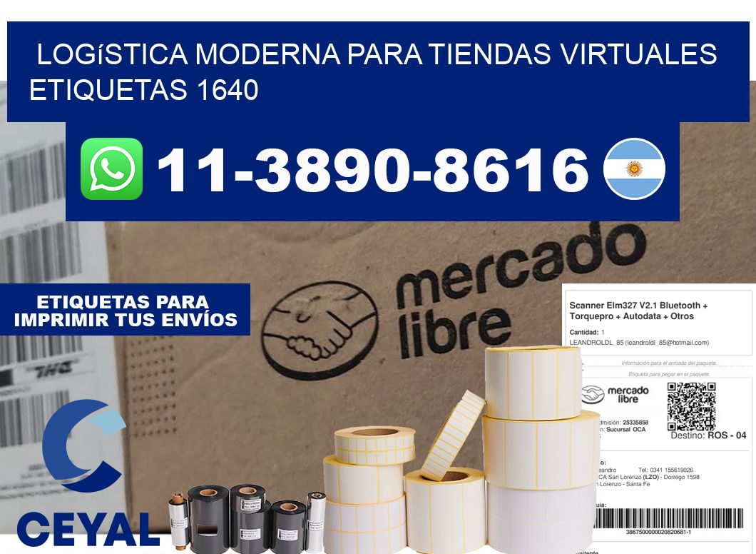 Logística moderna para tiendas virtuales  etiquetas 1640