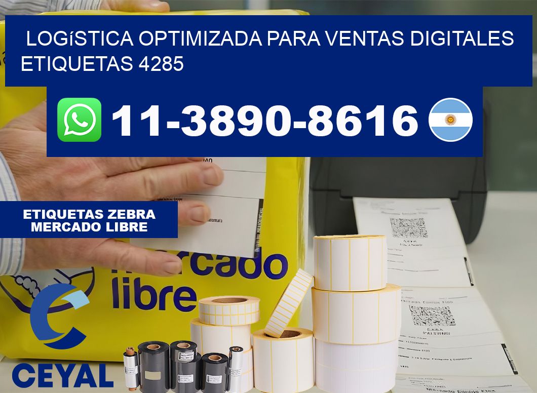 Logística optimizada para ventas digitales  etiquetas 4285