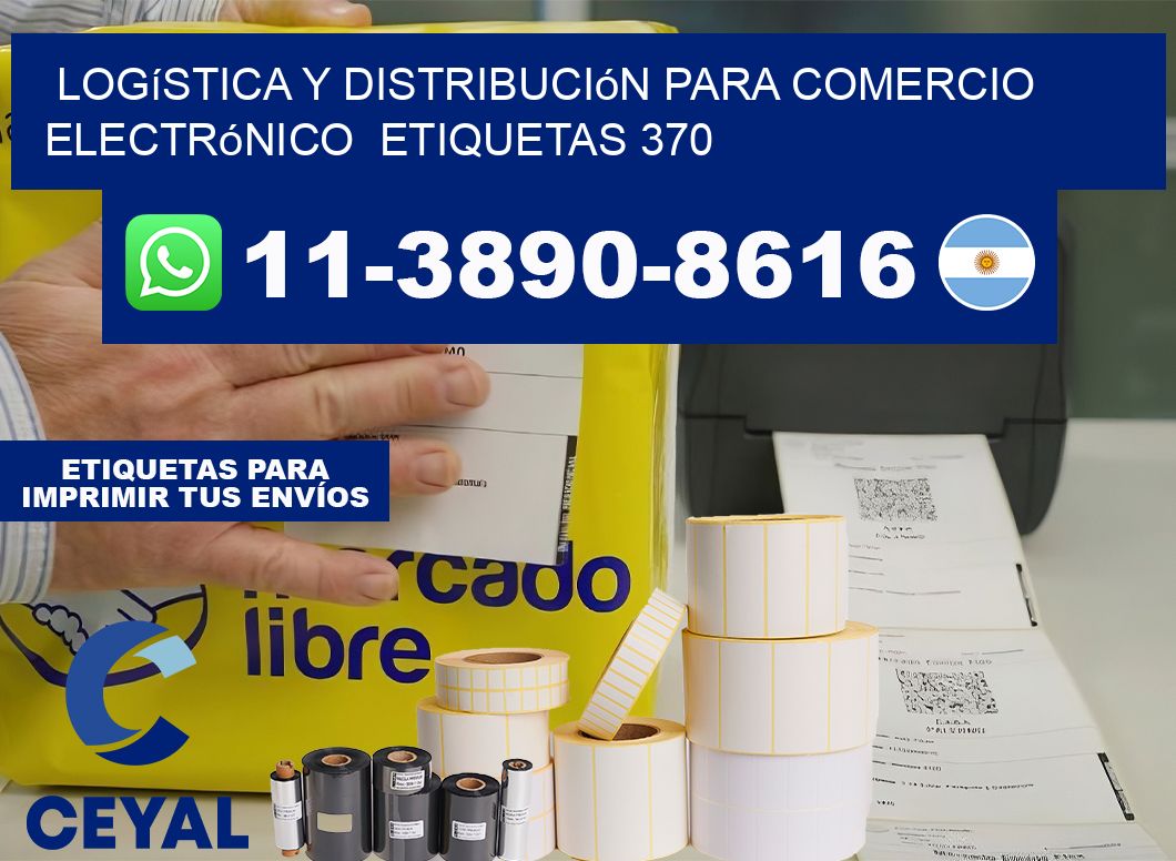 Logística y distribución para comercio electrónico  etiquetas 370