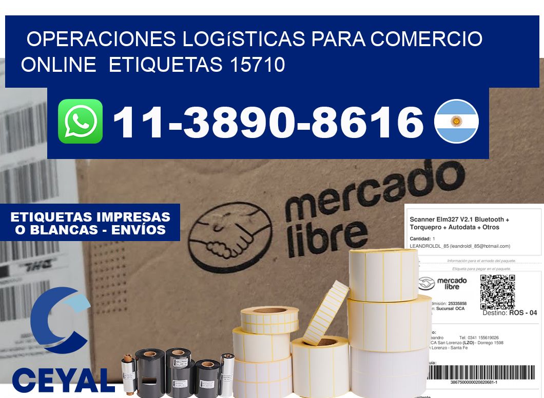Operaciones logísticas para comercio online etiquetas 15710