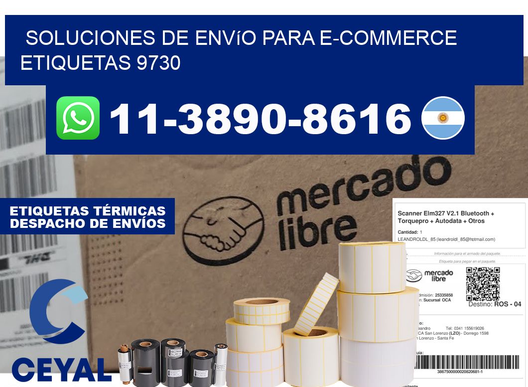Soluciones de envío para e-commerce  etiquetas 9730