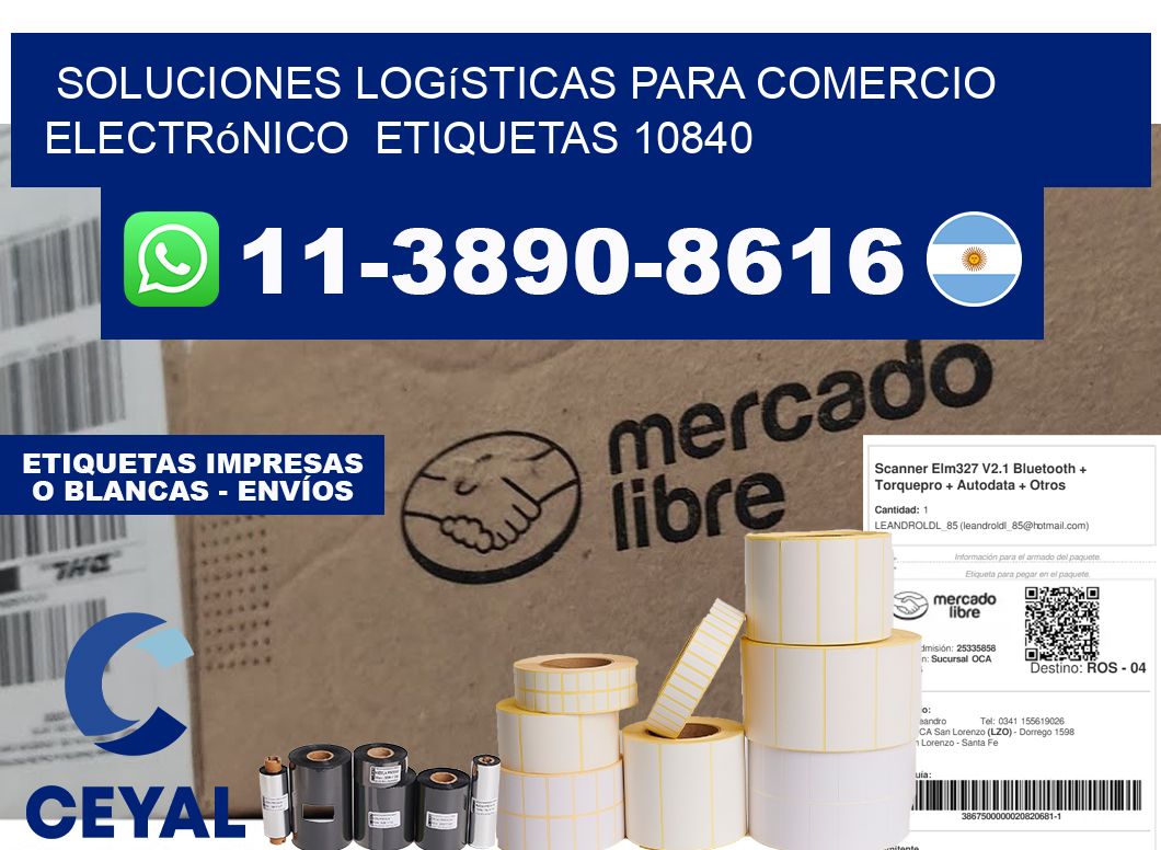 Soluciones logísticas para comercio electrónico etiquetas 10840