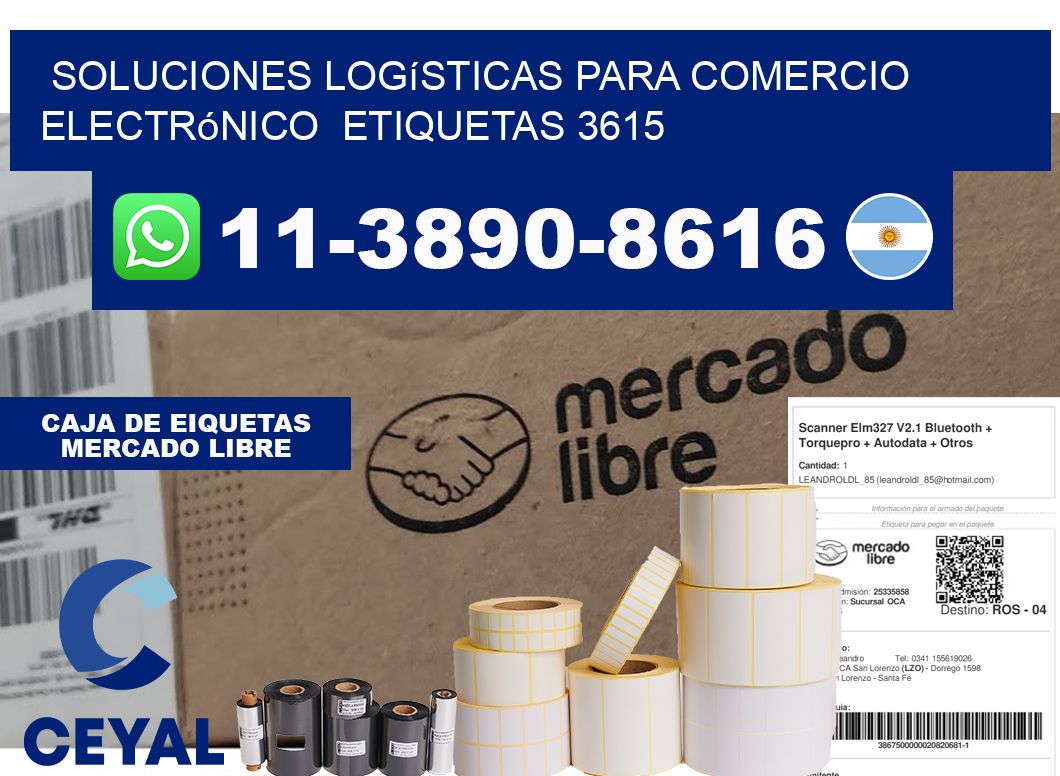 Soluciones logísticas para comercio electrónico  etiquetas 3615