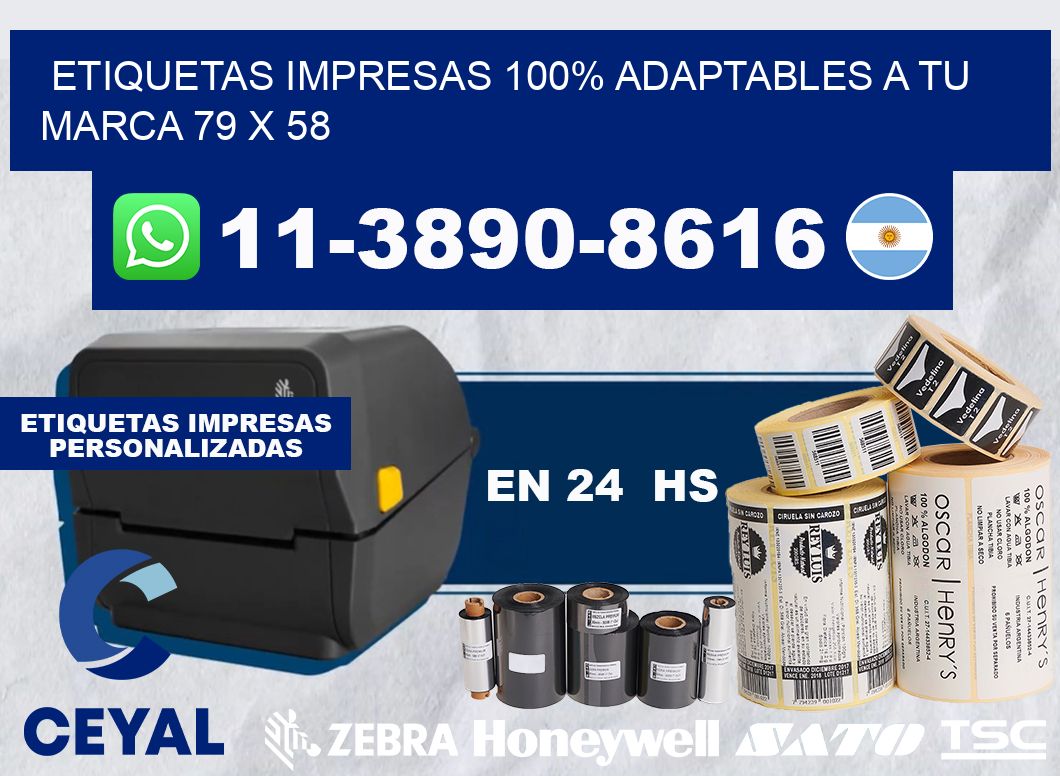 etiquetas impresas 100% adaptables a tu marca 79 x 58